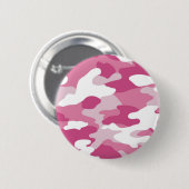 Roze Camo Ronde Button 5,7 Cm (Voorkant /achterkant)