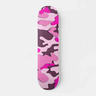 Roze Camo/Skateboard Skateboard