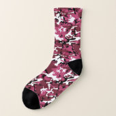 Roze Camo Sokken (Links - buitenkant)