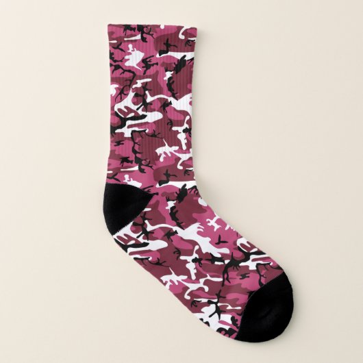 Roze Camo Sokken (Links binnenkant)