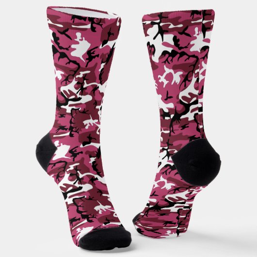 Roze Camo-Sokken Sokken (Gebogen)