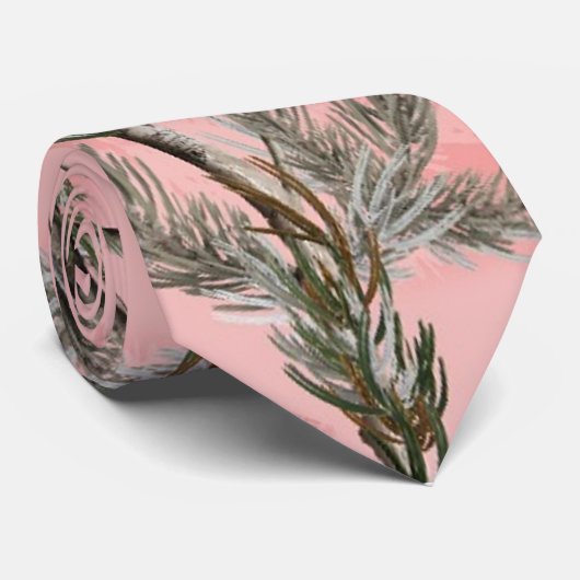 Roze Camo-Stropdas Stropdas (Opgerold)