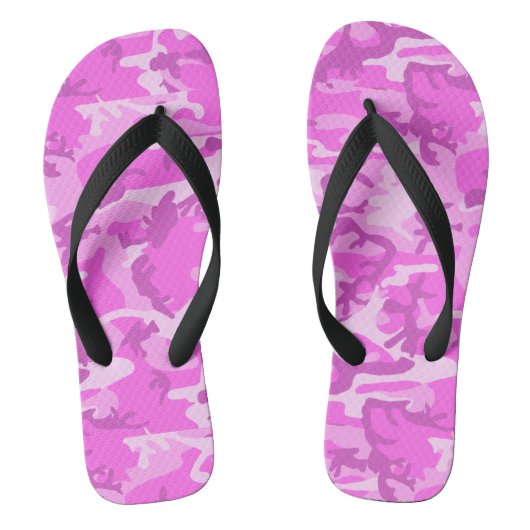 Roze Camo-Teenslippers Teenslippers (Voetbed)