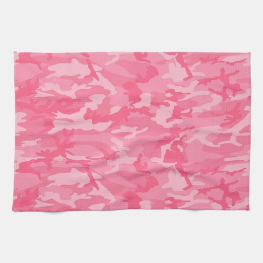 Roze Camo Theedoek (Horizontaal)