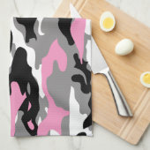 Roze Camo Theedoek (Quarter Fold)