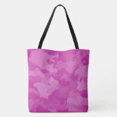 Roze Camo Tote Bag (Achterkant)