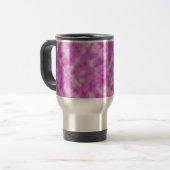 Roze Camo Travel Mug Reisbeker (Voorkant links)
