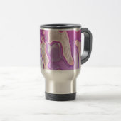Roze Camo Travel Mug Reisbeker (Voorkant rechts)