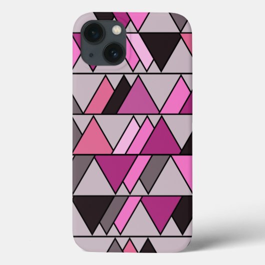 Roze Camo Triangles Case-Mate iPhone Case (Achterkant)
