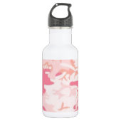 Roze Camo Waterfles (Voorkant)