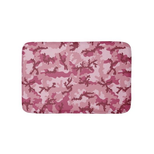 Roze camouflage badmat (Voorkant)