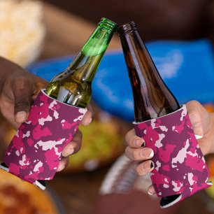Roze Camouflage Blikjeskoeler