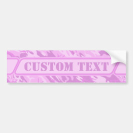 Roze Camouflage Bumpersticker