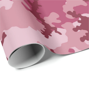 Roze camouflage cadeaupapier