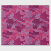 Roze Camouflage Cadeaupapier (Vlak)
