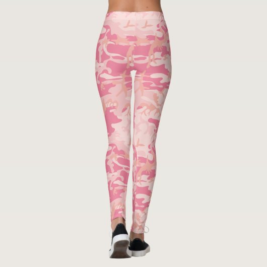 Roze Camouflage. Camo je Leggings (Achterkant)
