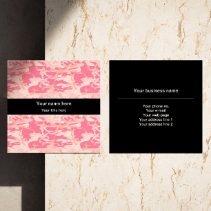 Roze Camouflage, Camouflage, Militair, Leger Vierkante Visitekaartje