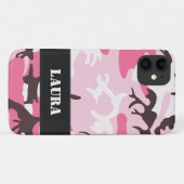 Roze Camouflage Case-Mate iPhone Case (Achterkant (horizontaal))