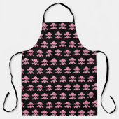 Roze Camouflage Cull Skull en Crossbones Schort (Voorkant)