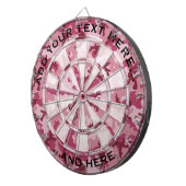 Roze camouflage dartbord (Voorkant Rechts)