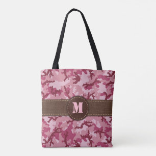 Roze camouflage draagtas