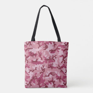 Roze camouflage draagtas