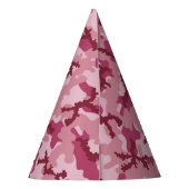 Roze camouflage feesthoedjes (Achterkant)