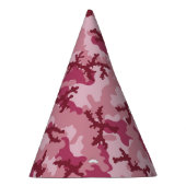 Roze camouflage feesthoedjes (Rechts)