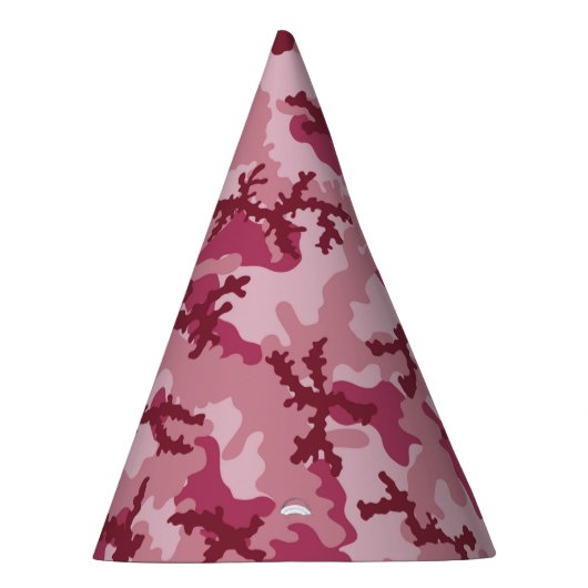 Roze camouflage feesthoedjes (Rechts)