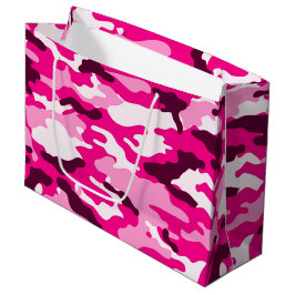 Roze camouflage Grote Gift Bag Groot Cadeauzakje