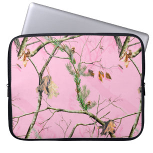 Roze Camouflage Hunting Girl 15-inch Hoesje laptop Sleeve