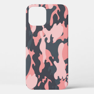 Roze camouflage: Klassiek patroon iPhone 12 Hoesje