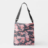 Roze camouflage: Klassiek patroon Crossbody Tas (Voorkant)