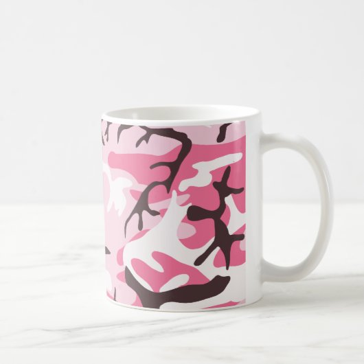 Roze Camouflage Koffiemok (Rechts)