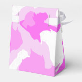 Roze Camouflage Kunstwerkachtergrond Bedankdoosjes (Achterkant)