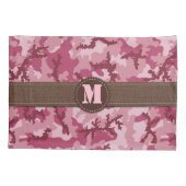 Roze camouflage kussensloop (Achterkant)