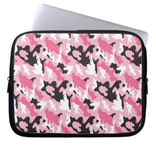 Roze Camouflage Laptop Sleeve