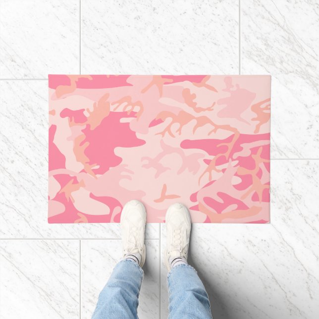 Roze camouflage, leger, leger deurmat (Binnen)