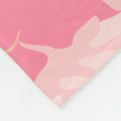 Roze camouflage, leger, leger fleece deken (Hoek)