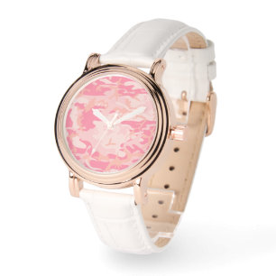 Roze camouflage, leger, leger horloge