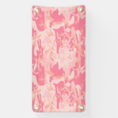 Roze camouflage, leger, leger spandoek (Verticaal)