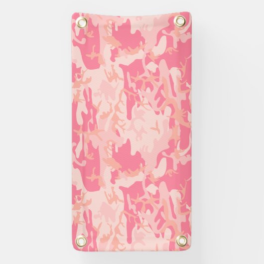 Roze camouflage, leger, leger spandoek (Verticaal)