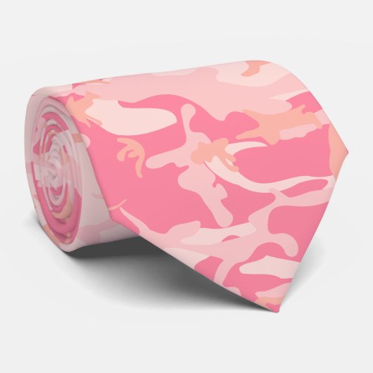 Roze camouflage, leger, leger stropdas (Opgerold)
