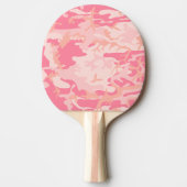 Roze camouflage, leger, leger tafeltennisbatje (Voorkant)