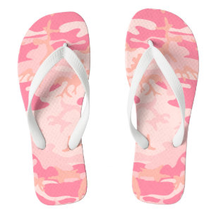 Roze camouflage, leger, leger teenslippers