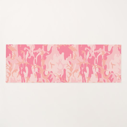 Roze camouflage, leger, leger yogamat (Voorkant (horizontaal))