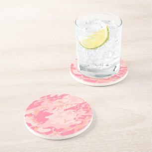 Roze camouflage, leger, leger zandsteen onderzetter