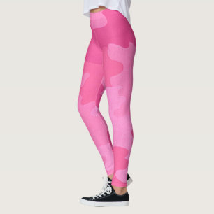 Roze Camouflage-Leggings Leggings