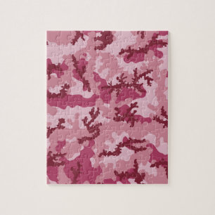 Roze camouflage legpuzzel