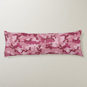 Roze camouflage lichaamskussen